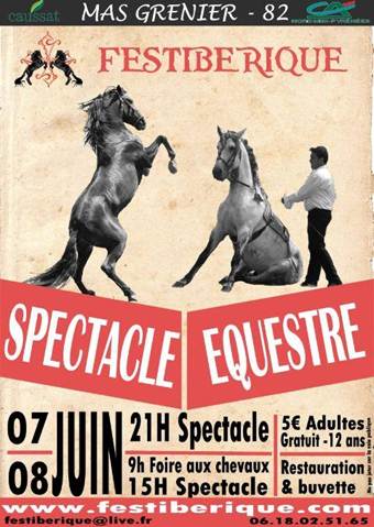 Illustration pour « Festiberique spectacle equestre »